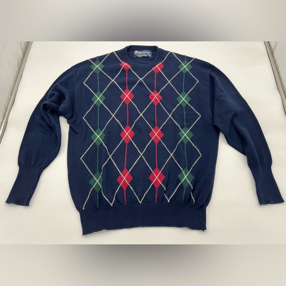 Burberry Sweaters Vintage Burberrys Argyle Sweater Poshmark